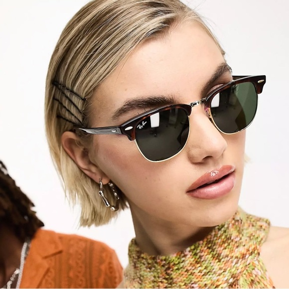 Ray-Ban Clubmaster Classic Tortoise Sunglasses, 51mm - Picture 3 of 11